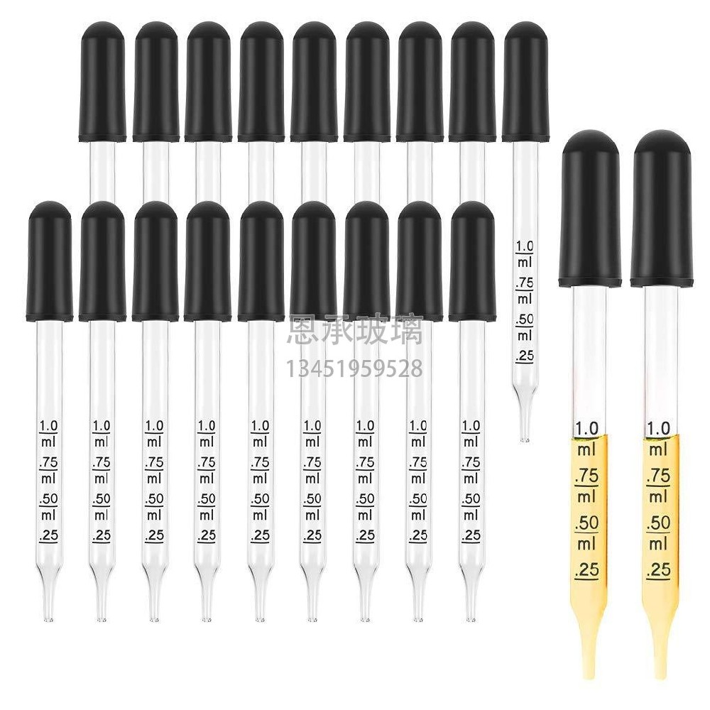 实验室胶头滴管 尖头刻度滴管 直胶头 移液管