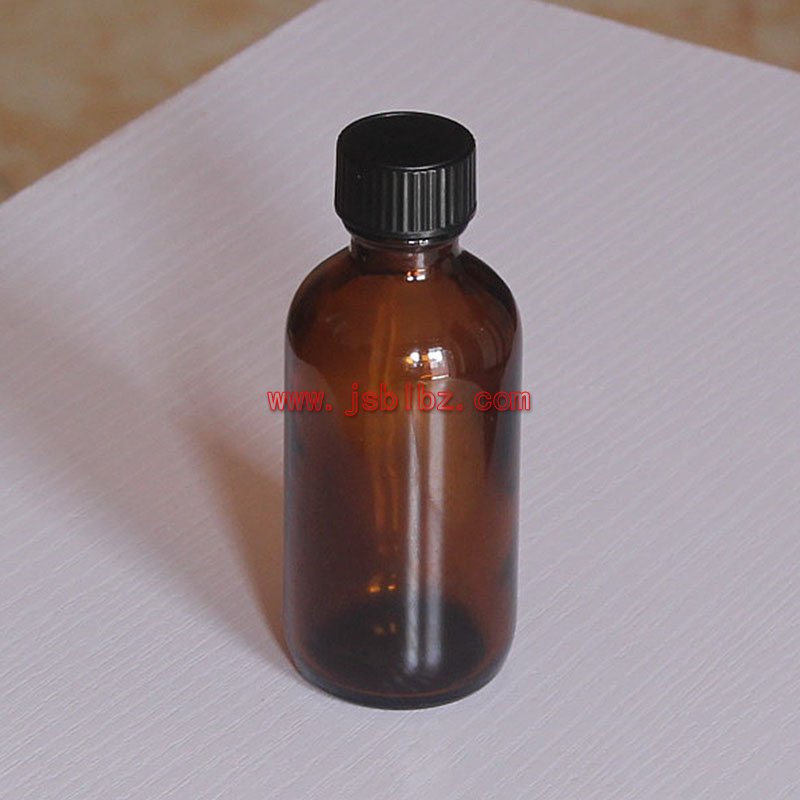 120ml棕色波斯顿瓶药用玻璃瓶胶木盖封口