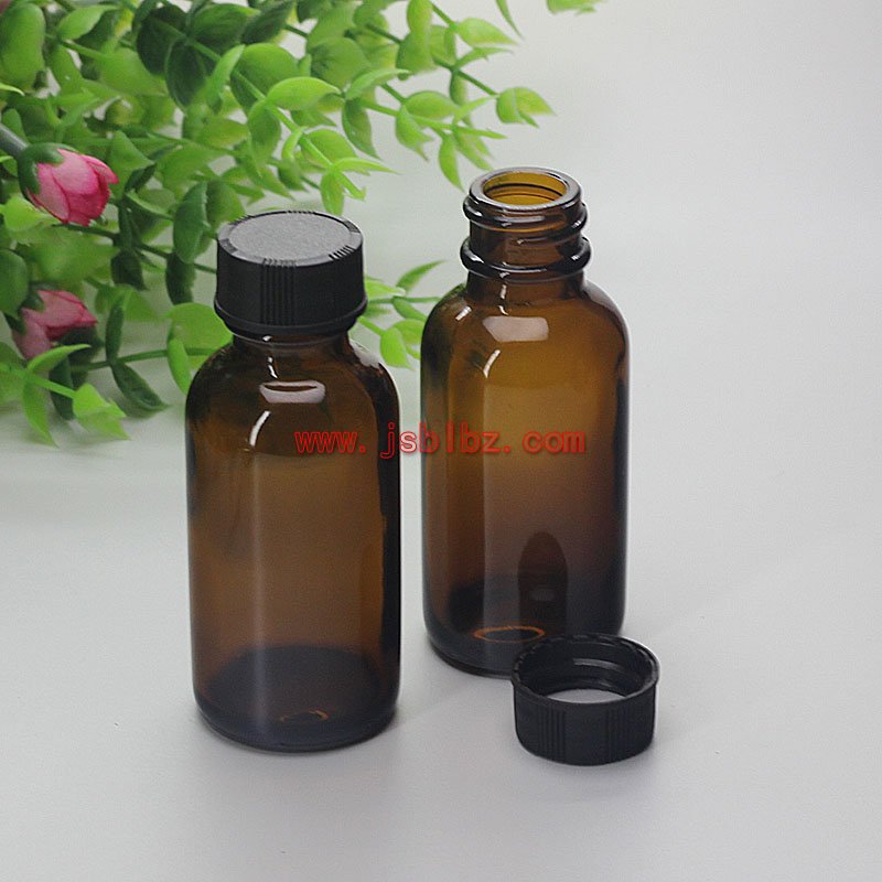 30ml波斯顿瓶棕色药用玻璃瓶食品级钠钙玻璃瓶