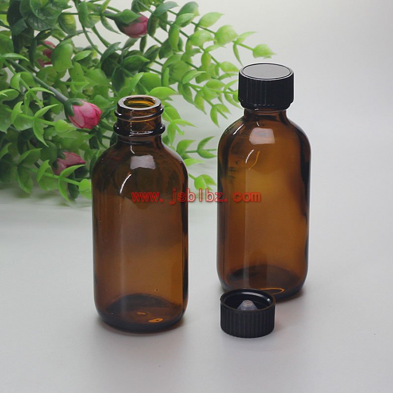 带胶木盖棕色玻璃瓶60ml波斯顿瓶药用玻璃瓶瓶厂
