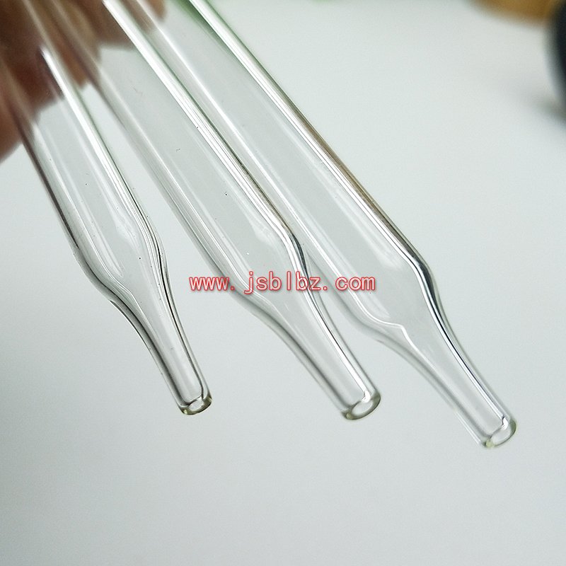 拉丝直尖头玻璃滴管厂家定做印刷刻度加工